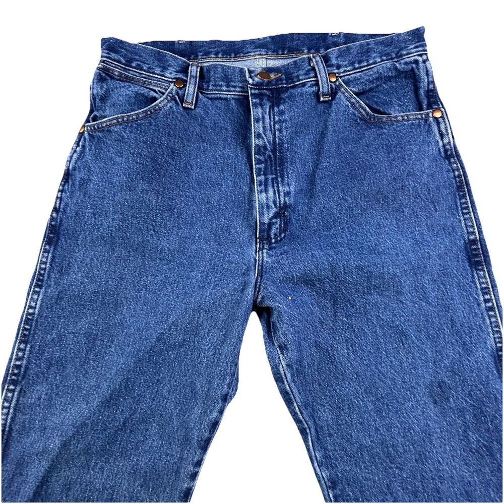 Vintage Wrangler Jeans Mens 32x32 Blue Medium Wash Cowboy Cut Western 13MWZ